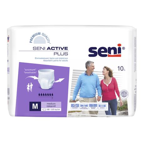 Фото Seni Active Plus, трусы впитывающие (М), 10 шт.