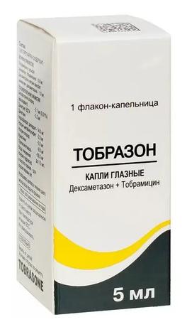 Фото Тобразон, капли глазные, 5 мл
