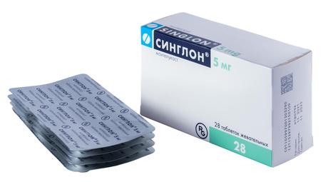Фото Синглон, таблетки жевательные 5 мг, 28 шт.