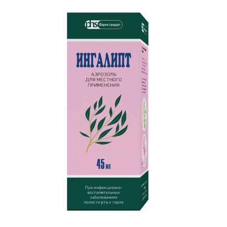 Фото Ингалипт аэрозоль для местного применения 45 мл, 1 шт.