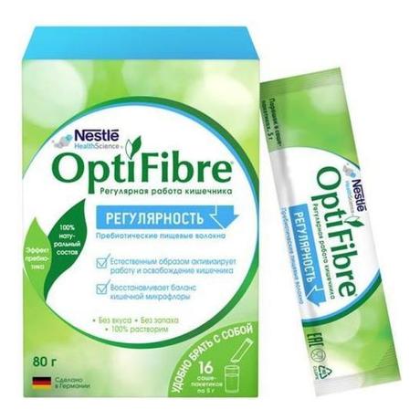 Фото ОптиФайбер, порошок саше 5 г, 16 шт.