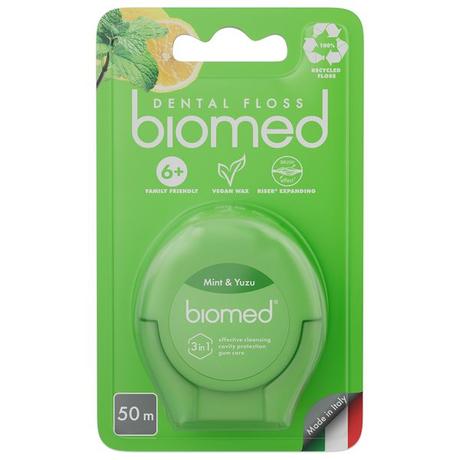 Фото Biomed зубная нить (мята/юдзу) 50 м