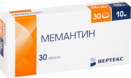 Фото Мемантин-Вертекс таблетки, покрытые пленочной оболочкой 10 мг, 30 шт.