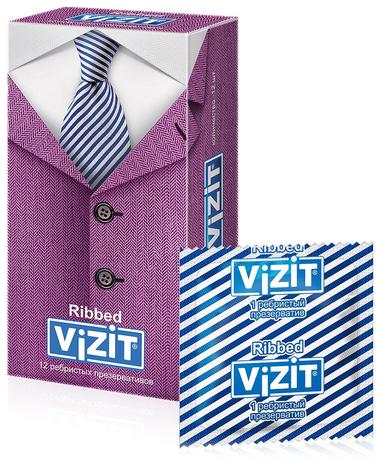 Фото Vizit презерватив Ribbed ребристые, 12 шт.