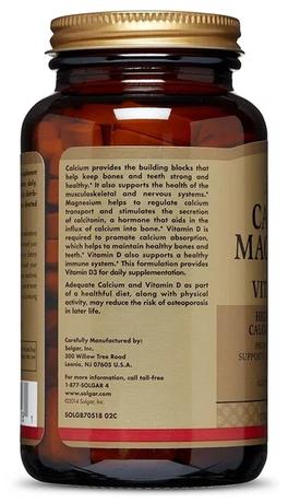Фото Солгар Кальций-Магний с витамином D3, таблетки, 150 шт.