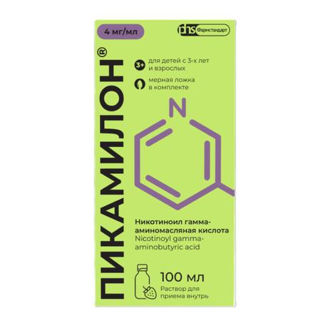 Фото Пикамилон, раствор для в/в и в/м введения 4 мг/мл, 100 мл