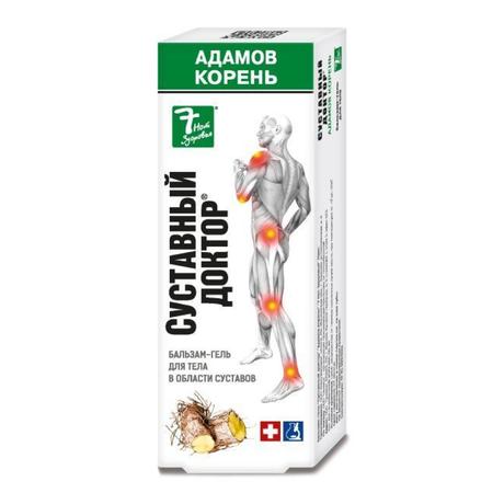 Фото Адамов корень, 7 нот здоровья Суставный Доктор бальзам-гель для тела, 75 мл