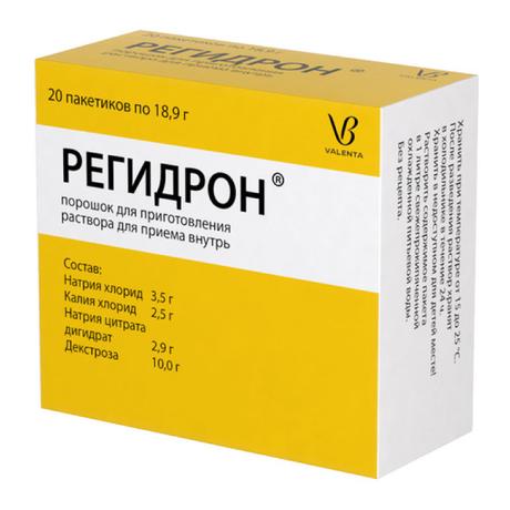 Фото Регидрон, порошок пакетики 18.9 г, 20 шт.
