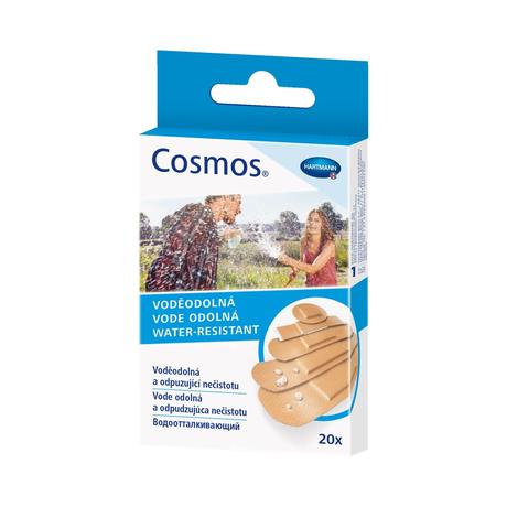 Фото Cosmos Water-Resistant, пластырь водоотталкивающий, набор из 5 размеров, 20 шт.
