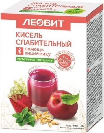 Фото Леовит, кисель диетический слабительный 20 г, 5 шт.