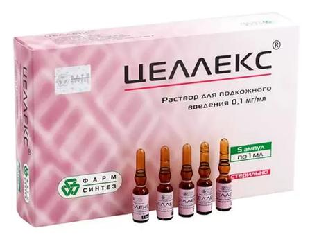 Фото Целлекс, раствор для п/к введения 0,1мг/мл, ампулы 1 мл, 5 шт.