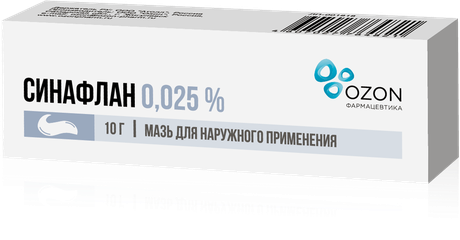 Фото Синафлан, мазь 0.025% (Озон), 10 г