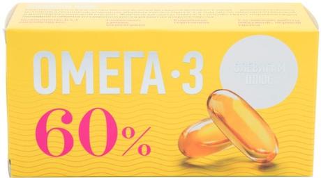 Фото ОЛЕВИГАМ Плюс Омега-3 60%, капсулы, 30 шт.