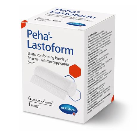Фото Hartmann Peha-Lastoform, бинт эластичный 4 м х 6 см, 1 шт.