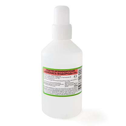 Фото Перекись водорода, раствор 3%, 100 мл