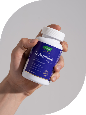Фото L-Аргинин 1000 мг Эвалар Лаборатория/ Evalar Laboratory, таблетки покрыт. плен. об. 1.8 г, 90 шт.
