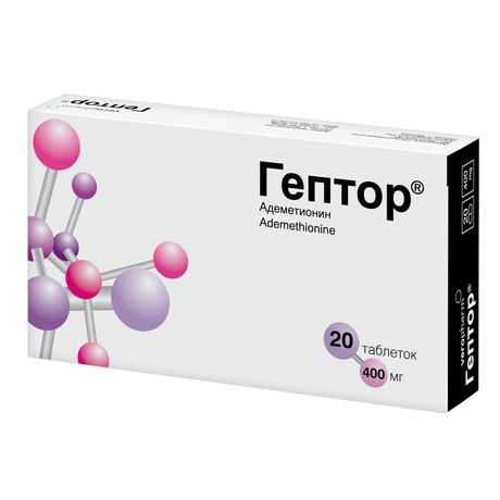 Фото Гептор, таблетки 400 мг, 20 шт.