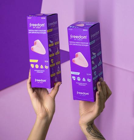 Фото Freedom Normal, тампоны без веревочки, 10 шт.