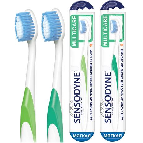 Фото Зубная щетка Sensodyne Комплексная Защита для чувствительных зубов для деликатной чистки, Мягкая, в ассортименте