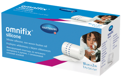 Фото Хартманн Omnifix Silicone, пластырь фиксирующий из нетканого материала, 2 м х 10 см