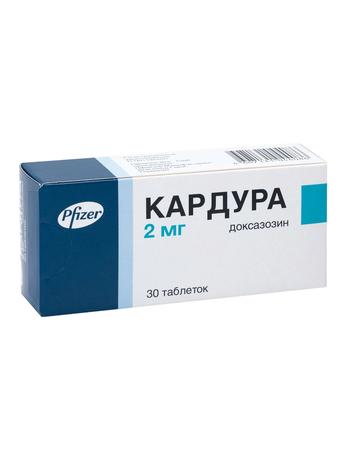 Фото Кардура, таблетки 2 мг, 30 шт.