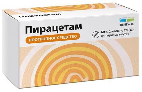 Фото Пирацетам таблетки, покрытые пленочной оболочкой 200 мг, 60 шт.