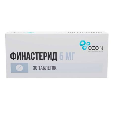 Фото Финастерид таблетки покрыт. плен. об. 5 мг, 30 шт.