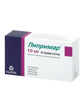 Фото Липримар, таблетки в плёночной оболочке 10 мг, 30 шт.