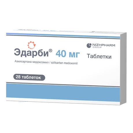 Фото Эдарби, таблетки 40 мг, 28 шт.