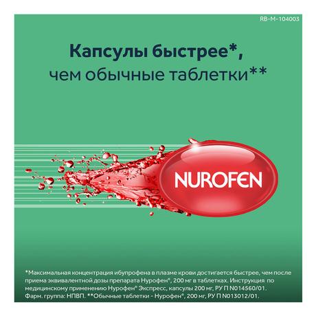 Фото Нурофен Экспресс, капсулы 200 мг, 24 шт.