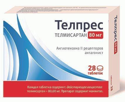 Фото Телпрес, таблетки 80 мг, 28 шт.