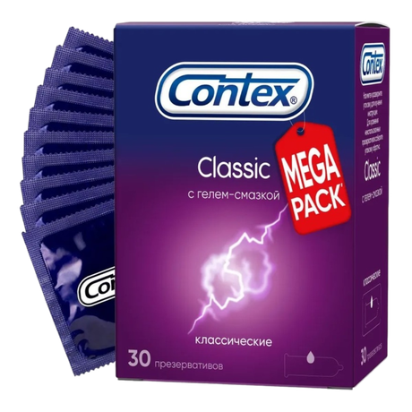 Фото Сontex Презервативы Classic классические, 30 шт.