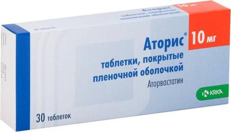 Фото Аторис, таблетки покрыт. плен. об. 10 мг, 30 шт.