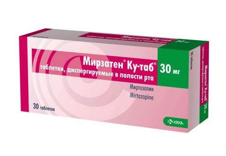 Фото Мирзатен Ку-таб, таблетки диспергируемые в полости рта 30 мг, 30 шт.