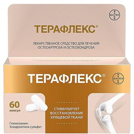 Фото Терафлекс, капсулы 500 мг+400 мг, 60 шт.