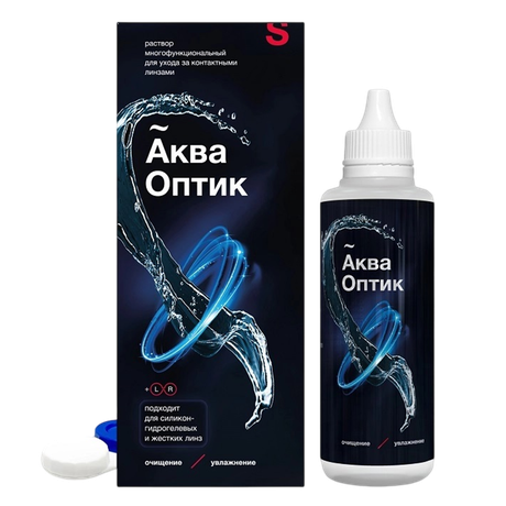 Фото АкваОптик, раствор для обработки и хранения линз, 120 мл