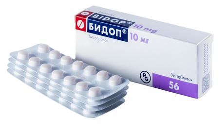 Фото Бидоп, таблетки 10 мг, 56 шт.
