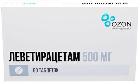 Фото Леветирацетам, таблетки, покрытые пленочной оболочкой 500 мг, 60  шт.