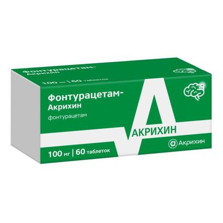 Фото Фонтурацетам-Акрихин, таблетки 100 мг, 60 шт.