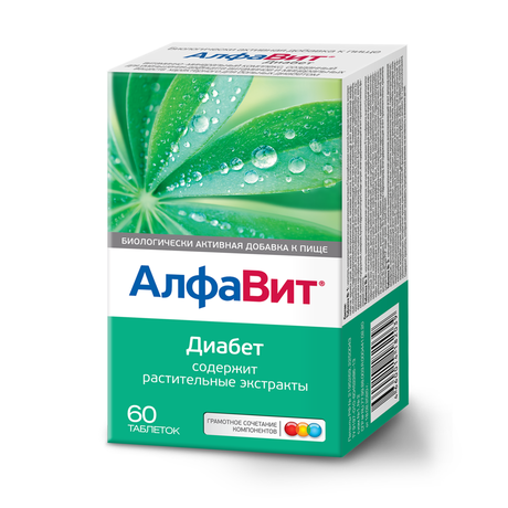 Фото Алфавит Диабет, таблетки, 60 шт.
