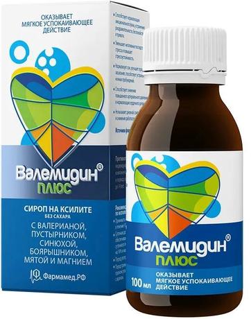 Фото Валемидин Плюс, сироп, 100 мл