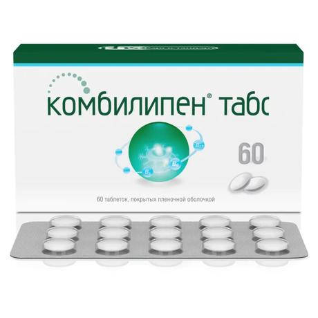 Фото Комбилипен Табс, таблетки покрытые пленочной оболочкой, 60 шт.