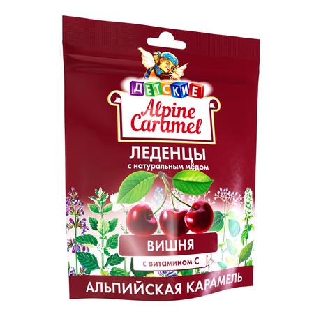 Фото Alpine Caramel Альпийская Карамель, леденцы детские вишня с витамином С 75 г, 1 шт.