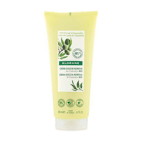 Фото Klorane Молочко миндаля с органическим маслом купуасу, крем для душа питательный 200 мл