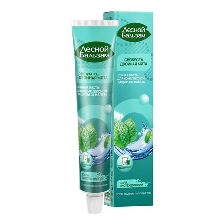 Фото Лесной бальзам Тотал Комплекс, зубная паста двойная мята на отваре трав, 75 мл