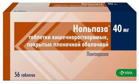 Фото Нольпаза, таблетки покрыт. плен. об. 40 мг, 56 шт.