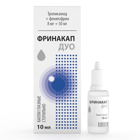 Фото Фринакап Дуо, капли глазные 8 мг/мл+50 мг/мл флакон-капельница, 10 мл