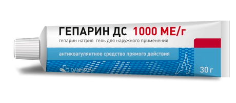 Фото Гепарин ДС, гель для наружного применения 1000 МЕ/г, 30 г