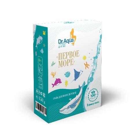 Фото Dr.Aqua Первое море, соль детская морская природная для ванн 500 г