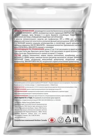 Фото Иммуно Эхинацея, Витамин С, Цинк пастилки апельсин 2,5 г, 25 шт.